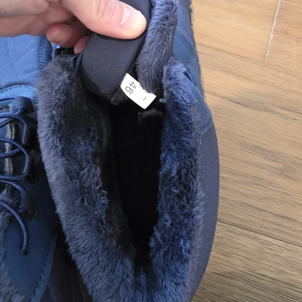 Men's Blue Insulated Snow Boots
